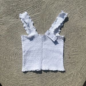 Hollister Smoked Square-Neck Crop Top